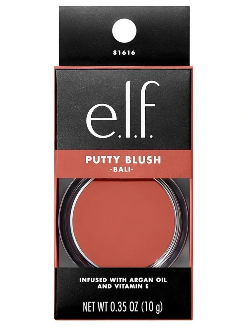 e.l.f. Putty Blush High-Pigment Cream Blush Semi-Matte Finish Bali